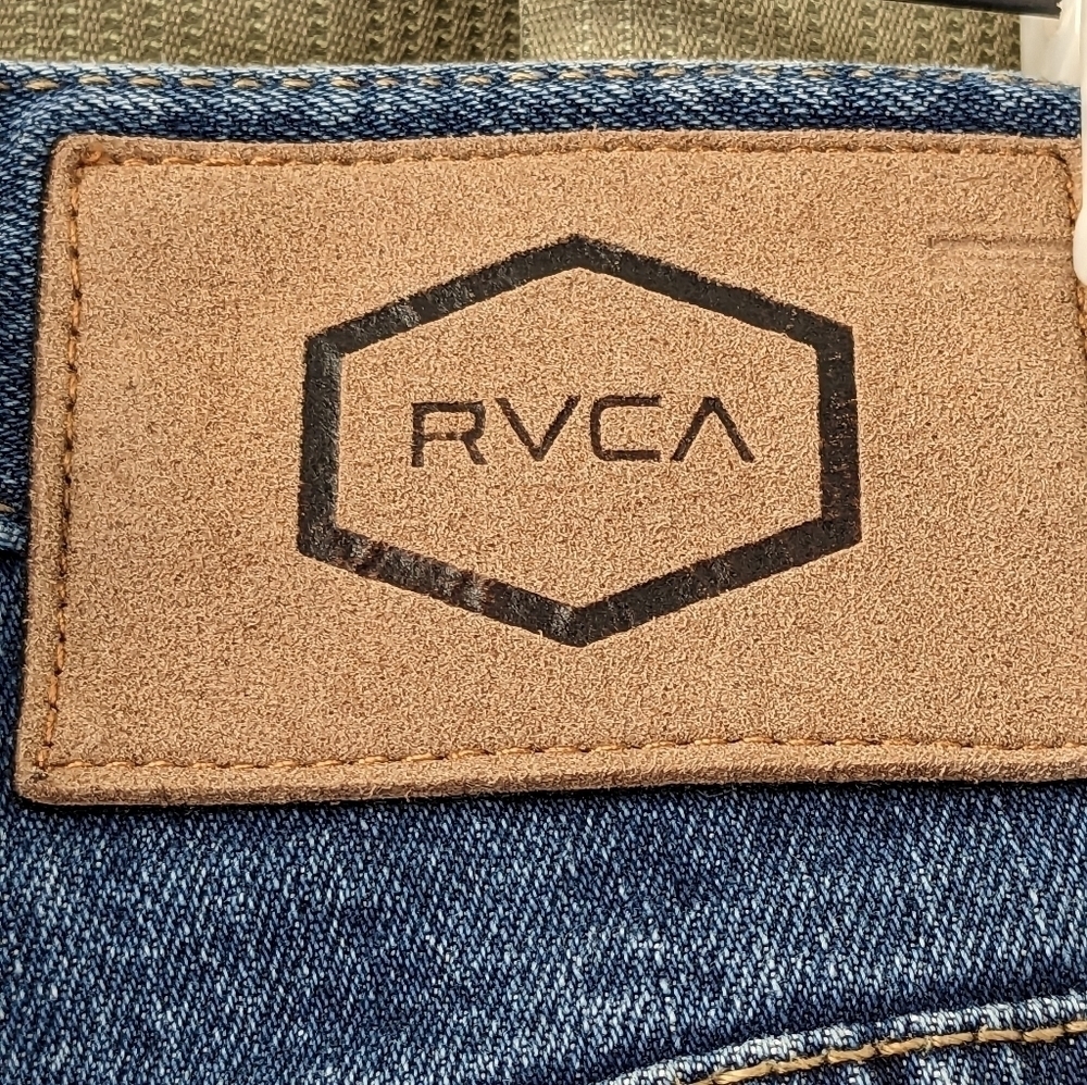 RVCA Daggers Fit Jeans Size 34 Gorpcore Outdoors - Picture 4 of 10